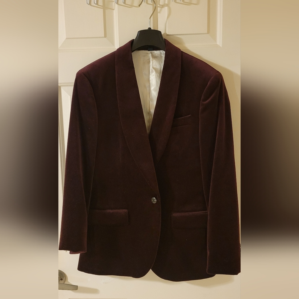 J Crew Ludlow Slim Fit Shawl Collar Tuxedo Jacket in Velvet 38S Men